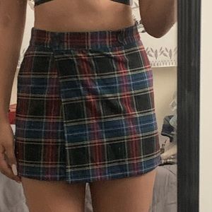 plaid skirt
